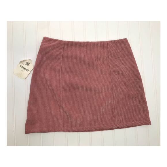 Altar'd State Mauve Pink Corduroy Mini Skirt Size M - Picture 6 of 6